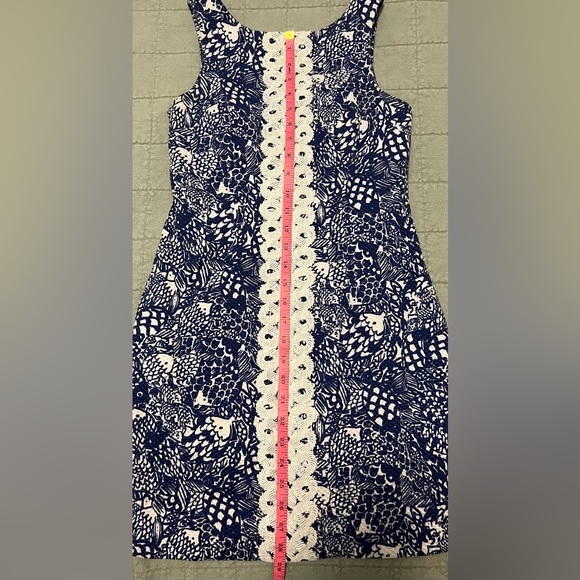 Lilly Pulitzer for Target Sleeveless Blue and White Dress Upstream Koi Pattern - Picture 11 of 14